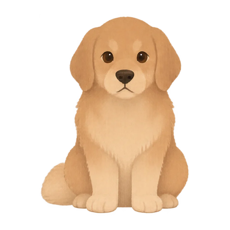 Example: Maple the dog as a paper puppet