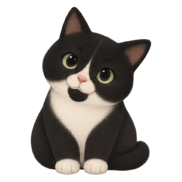 Example: Pepper the cat leaning in
